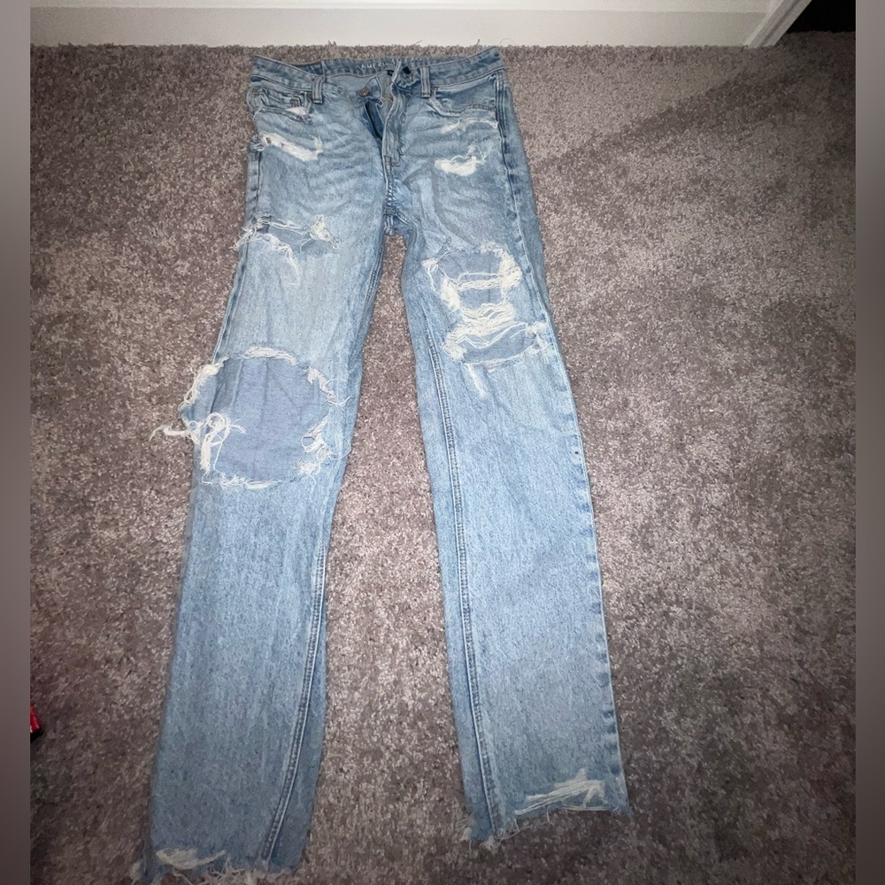 American Eagle Outfitters Ripped Mom Jeans